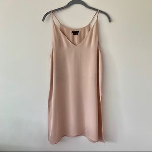 Theory 100% Silk Light Pink Slip Top